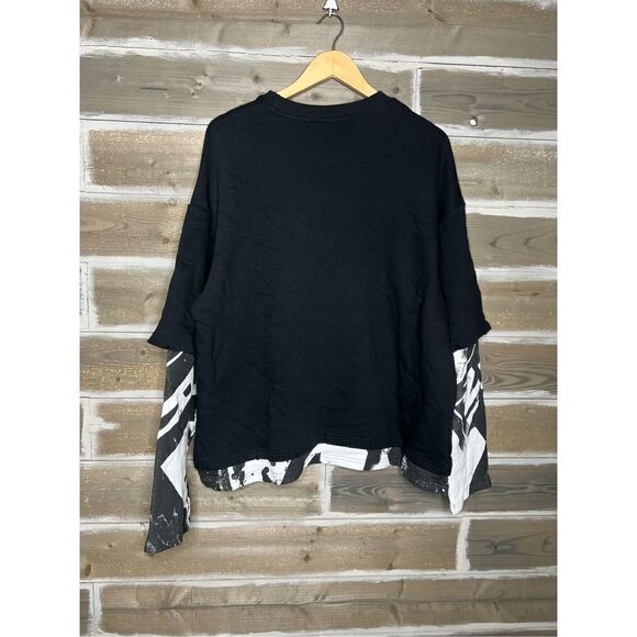 Eleven Paris NWT oversized rawedge Designer crewneck sweatshirt Sz M - Picture 7 of 7